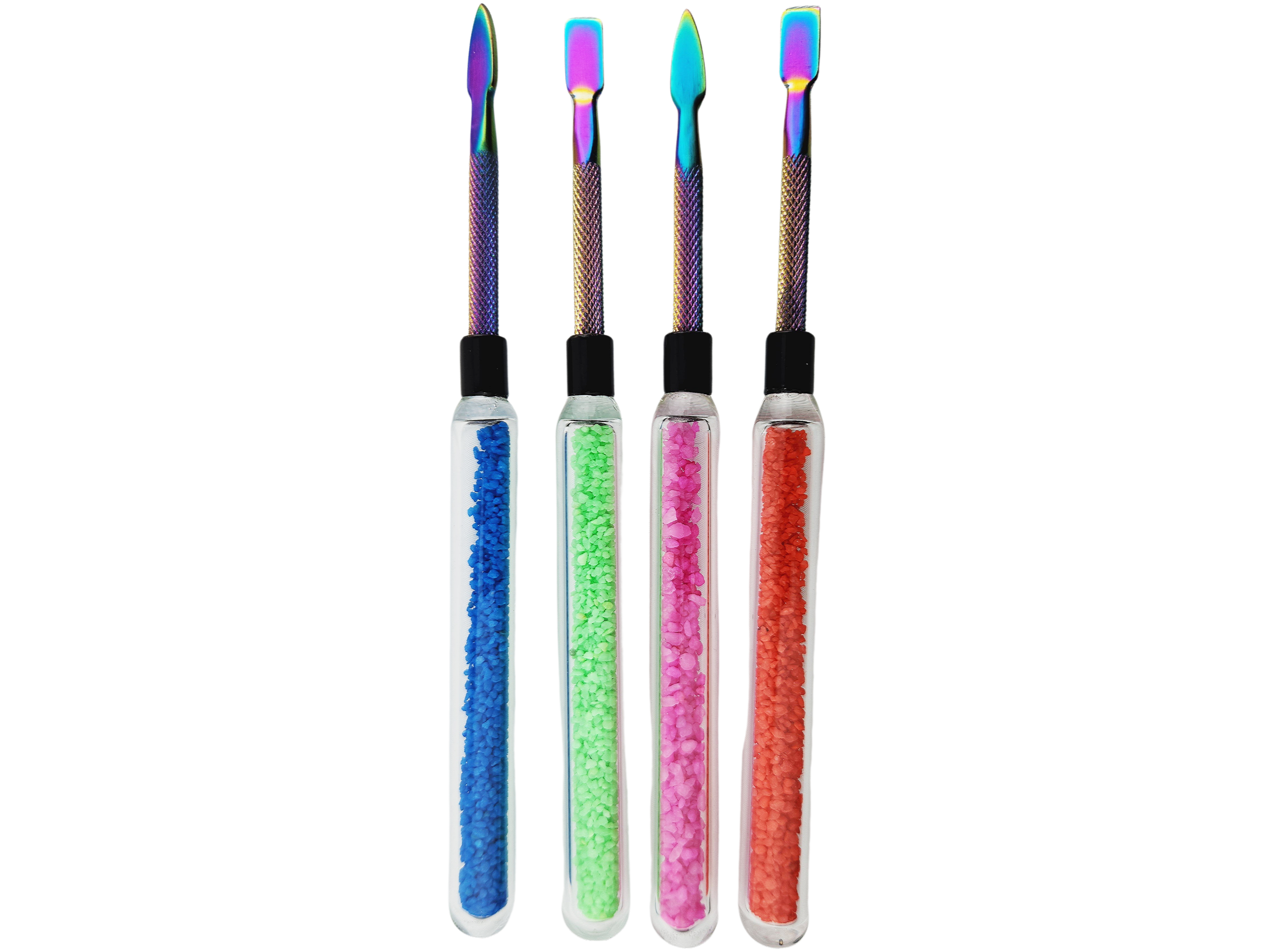 20240412_080858.2 6" Crush Glass Handle w/ Metal Tip Dab Tool - Image 1