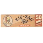 Zig Zag Unbleached Rolling Tips 50 Pack Carton - Image 2