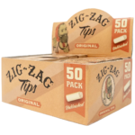 Zig Zag Unbleached Rolling Tips 50 Pack Carton - Image 3