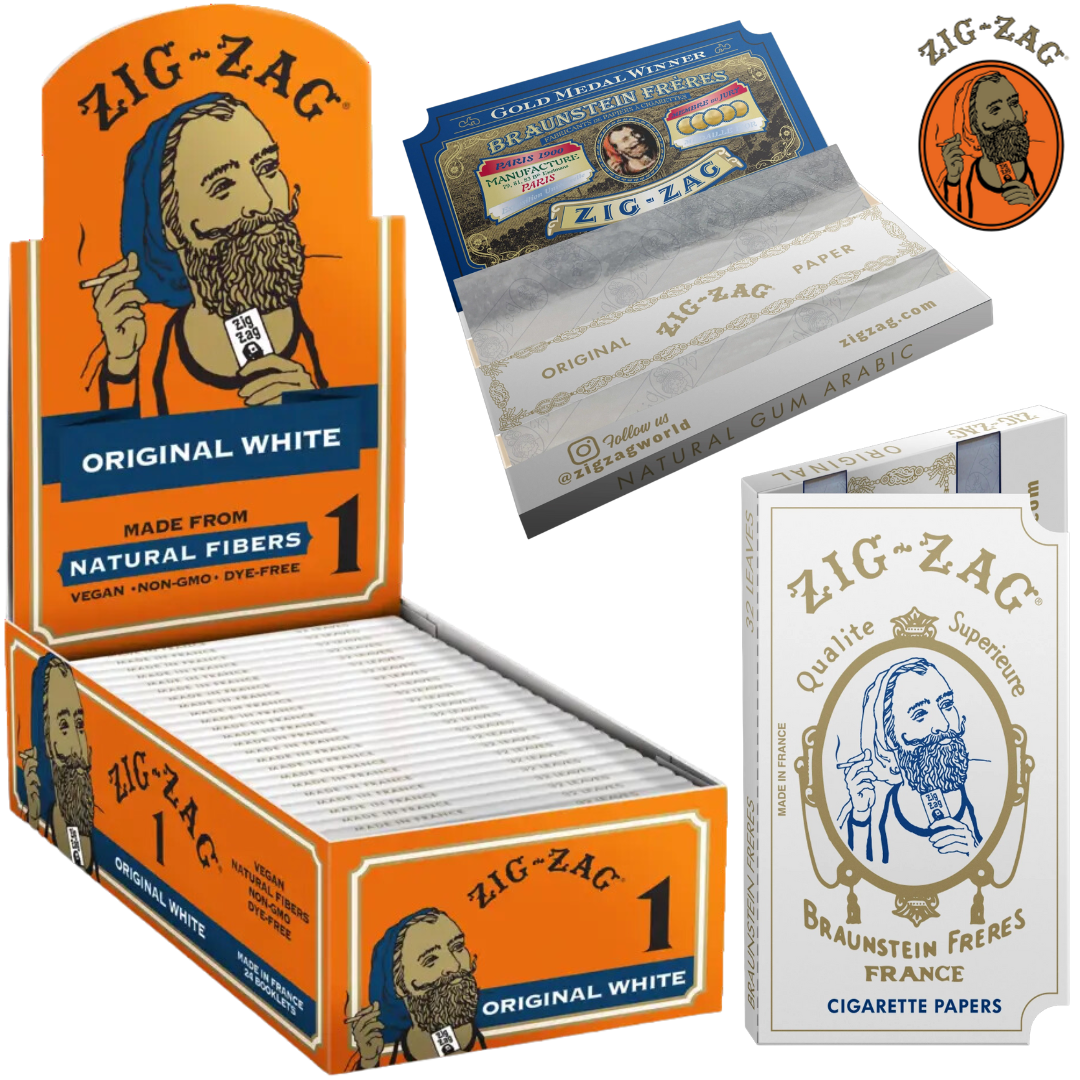 Zig Zag Original White Papers Display Zig Zag Original White Papers - Image 1
