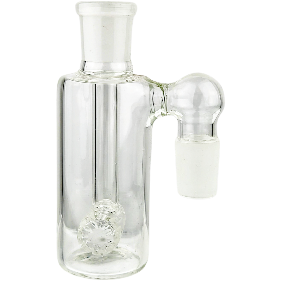 18 M 90° Barrel Ash Catcher 5" Clear Barrel Ash Catcher - Image 1