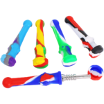 4.5" Silicone Nectar Straws w/ Mixed Tips - 25 Pack - Image 11