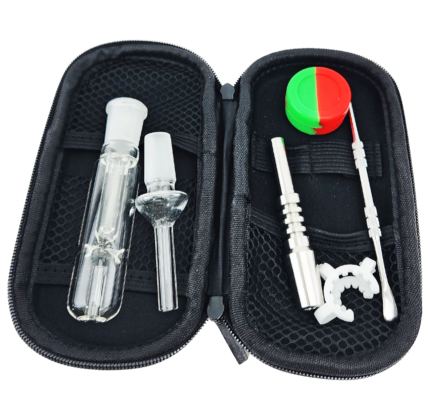 4" 14mm Nectar Collector Kit w/ Zipper Case