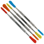 4.5" Stainless Steel Dab Tool w/ Silicone Tips