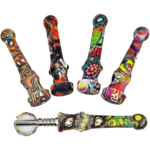 4.5" Silicone Decal Nectar Straws w/ Mixed Tips - 25 Pack - Image 7