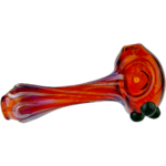 4" Element Amber Silver Fume Pipe - Made in USA - Image 7