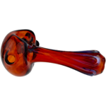 4" Element Amber Silver Fume Pipe - Made in USA - Image 3