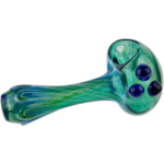 4" Element Lake Green Silver Fume Pipe - Made in USA - Image 8