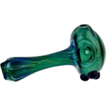4" Element Lake Green Silver Fume Pipe - Made in USA - Image 7