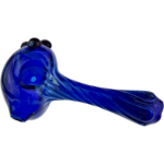 4" Element Blue Silver Fume Pipe - Made in USA - Image 4