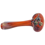 4" Element Amber Silver Fume Pipe - Made in USA - Image 8