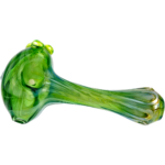 4" Element Green Silver Fume Pipe - Made in USA - Image 5