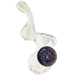 5.5" Element Silver Fume Sherlock Pipe w/ Marble Cab - Made in USA - Image 3