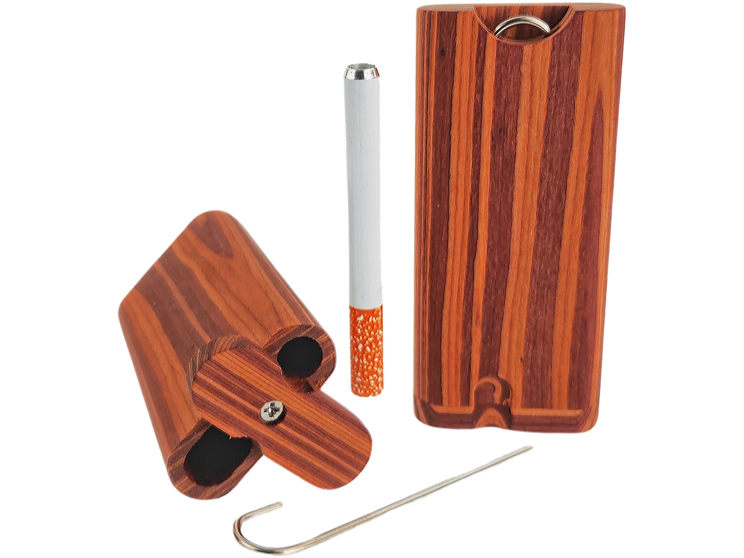 20231215_120025.2.5 4" Red Wood Dugout w/ Poker - Image 1