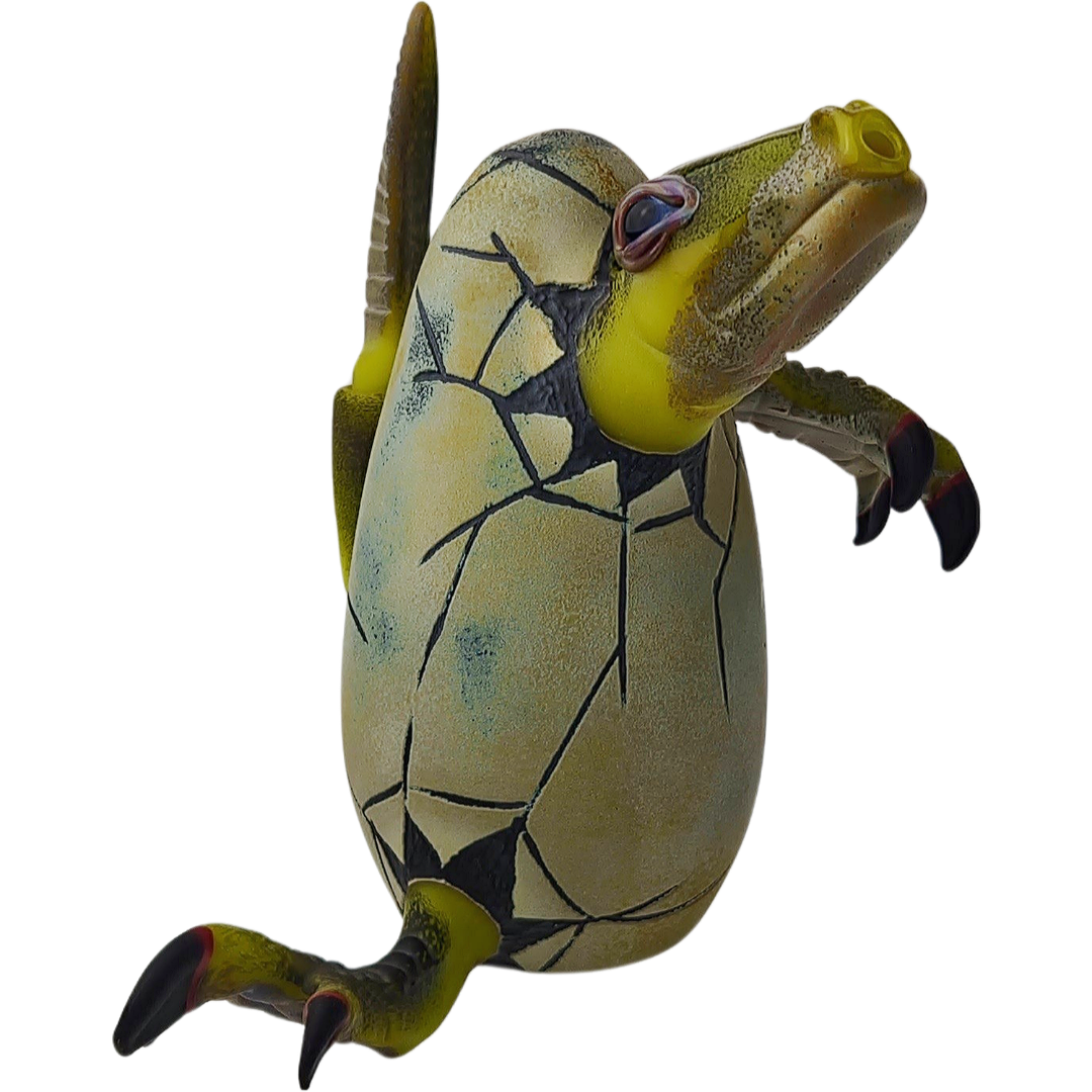 KID DINO YELLOW Dab Rig Kid Dino Hatchling Dino Egg - Yellow - Image 1