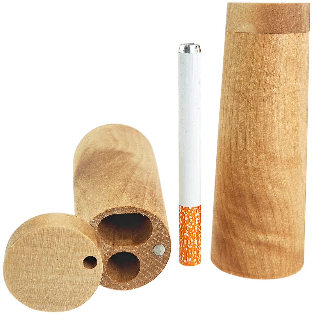 KJ19 WOODEN DUGOUTS 4" Cylinder Wood Dugout - Image 1