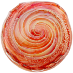 2" Red Spiral Pendant