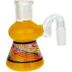 3" 14 M 90° Rainbow Swirl Ash Catcher - Image 3