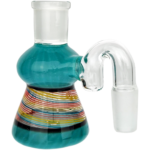3" 14 M 90° Rainbow Swirl Ash Catcher - Image 4