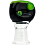 2" 14mm Female Black & Slyme Triangle Bowl - Image 2