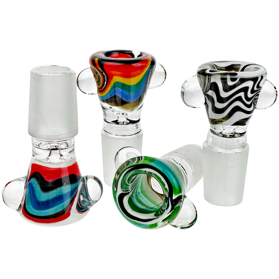 FGB063-18 Cannabis Bowls 2" 18mm Spiral Can Flower Bowl - Image 1