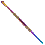 5" Iridescent Stainless Steel Dab Tool - Image 4