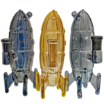 7" Iridescent Sculpted Rocket Rig