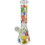 10" Rainbow Mushroom Decal Beaker - Image 3