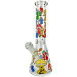 10" Rainbow Mushroom Decal Beaker - Image 4