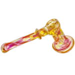 7" Fume Swirl Flat Mouth Maria Neck Hammer Bubbler - Image 2