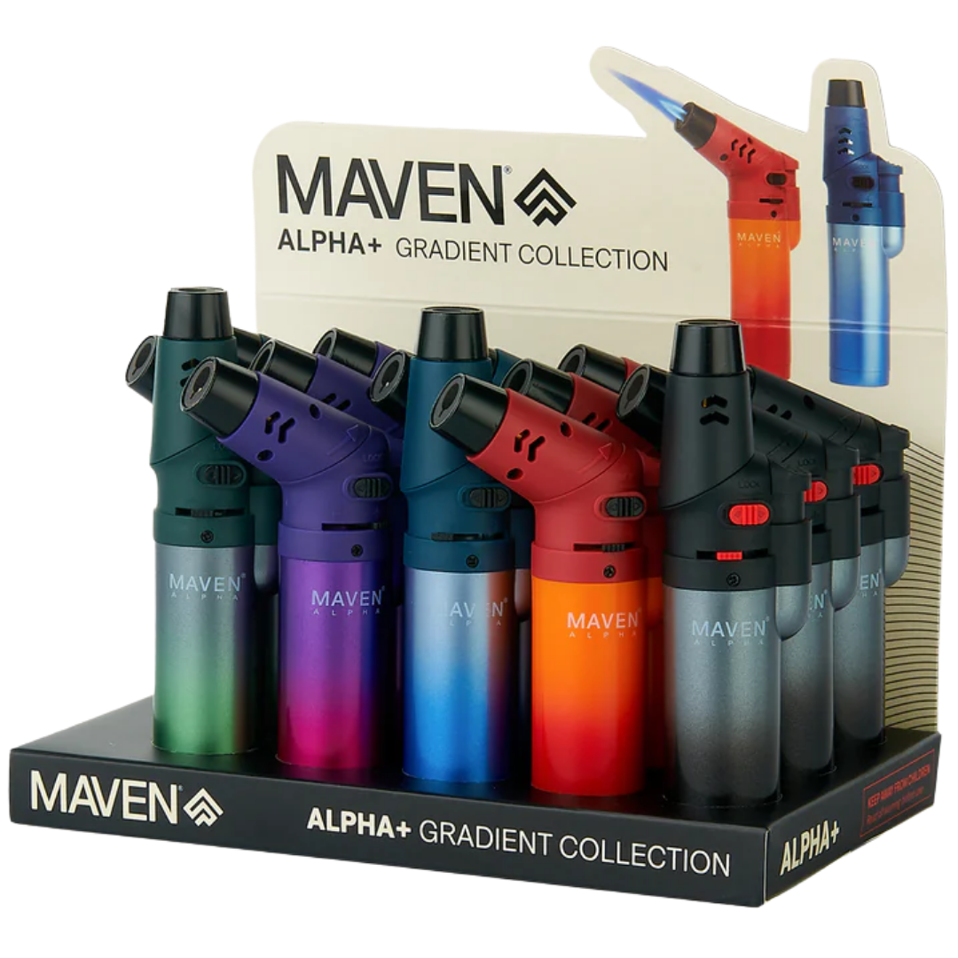 Maven Alpha Gradient Collection Display 3.5" Maven Alpha+ Gradient Torch - 15 Pack Display - Image 1