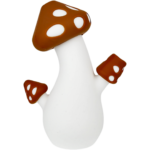 6.5" Silicone Mushroom Bong w/ Carb (one off) (brown) - Image 5