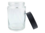 5 Oz Glass Jar w/ Black CR Lid - Image 2