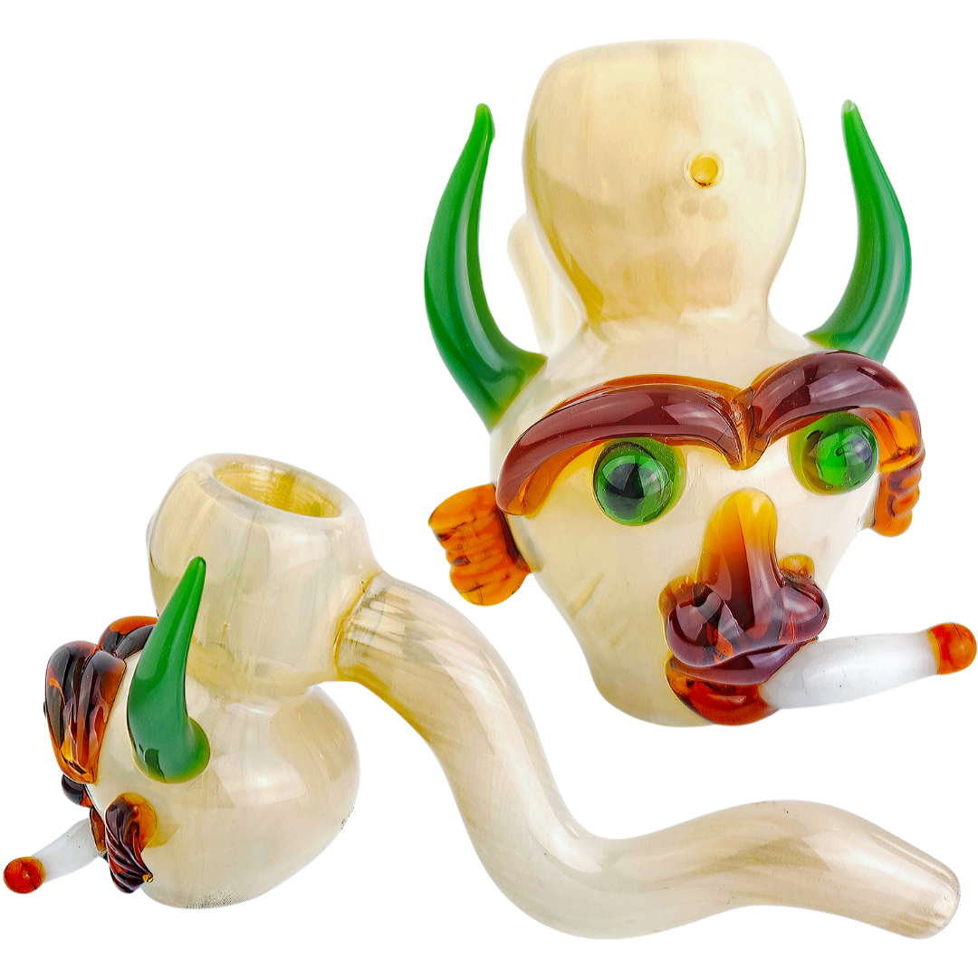 BS1041 DTSPH Display 8" Sculpted Smoking Devil Hammer (One Off) - Image 1