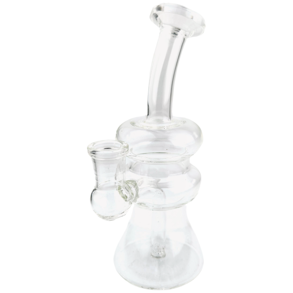 Double Cup Rig 6.5″ Clear Stacked Ring Rig – WYN Distribution