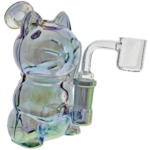 5.5" Iridescent Sculpted Fortune Cat Rig - Image 5