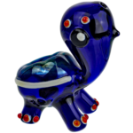 3.5" Sculpted Turtle w/ Color Shell Hand Pipe - Image 3