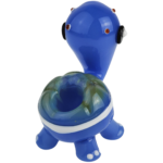 3.5" Sculpted Turtle w/ Color Shell Hand Pipe - Image 7