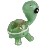 3.5" Sculpted Turtle w/ Color Shell Hand Pipe - Image 5