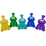 4.5" Silicone Cookie Monster Bubbler - Image 7