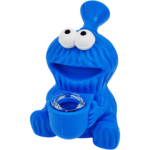 4.5" Silicone Cookie Monster Bubbler - Image 5