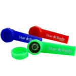 CUSTOM 3.5" Silicone Hand Pipe w/ Metal Bowl & Lid - Image 9
