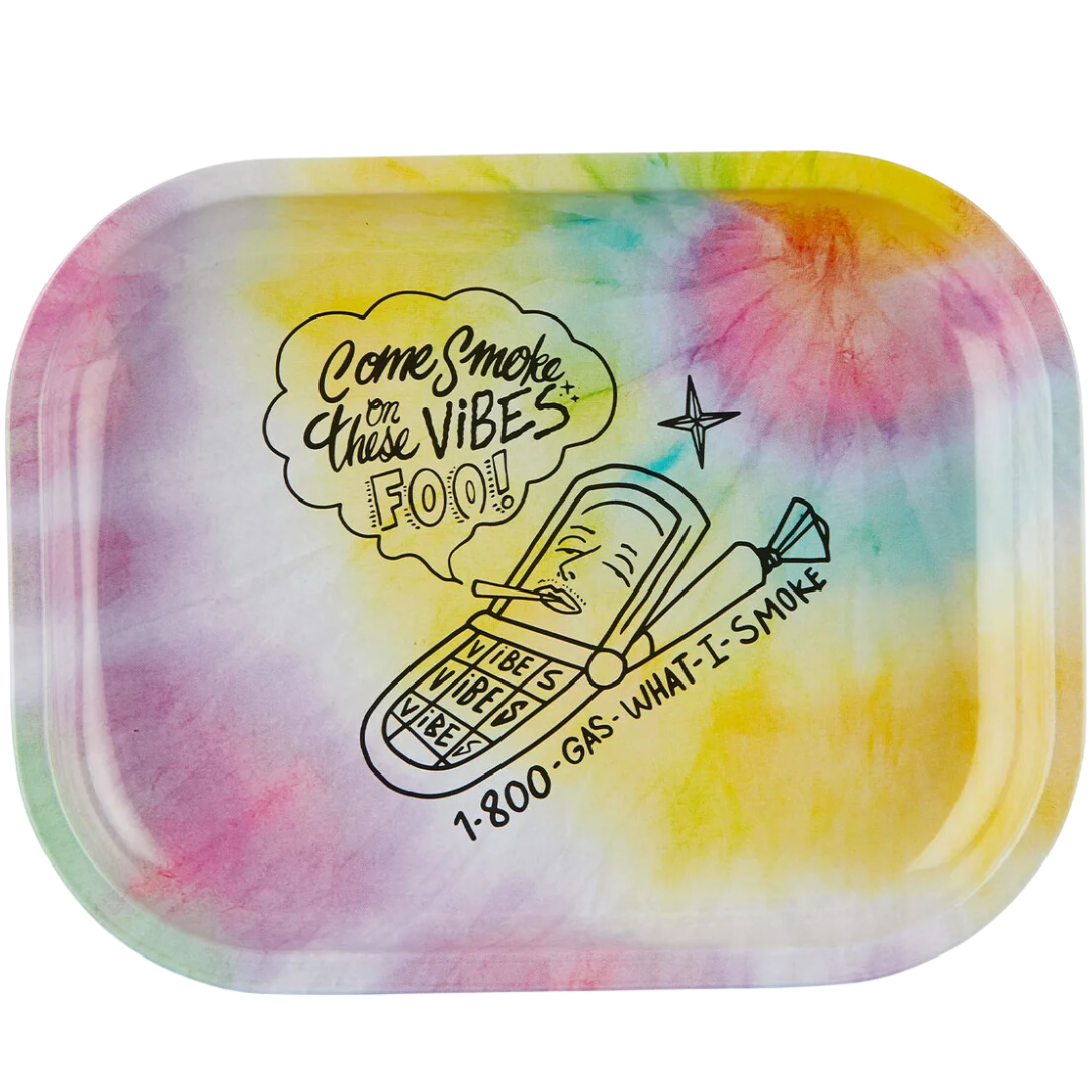 VIBES 1-800 What I Smoke Rolling Tray SMALL VIBES 1-800 What I Smoke Rolling Tray - Small - Image 1