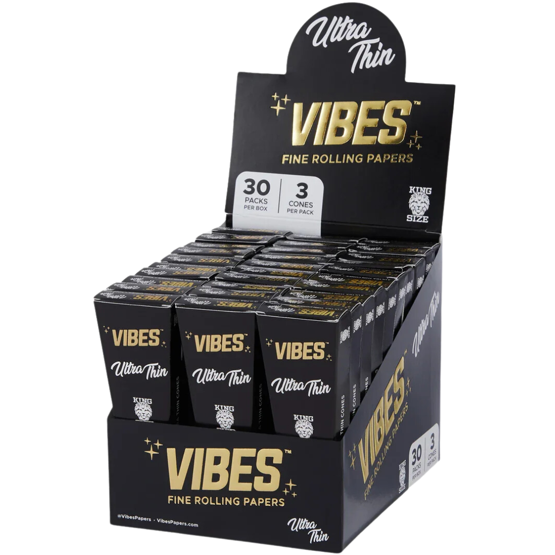 VIBES Cones Box - King Size ULTRA THIN VIBES Ultra Thin Cones Box - King Size - Image 1