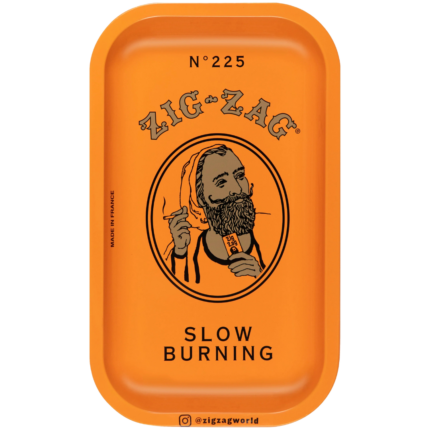 Zig Zag Small Rolling Tray - Orange