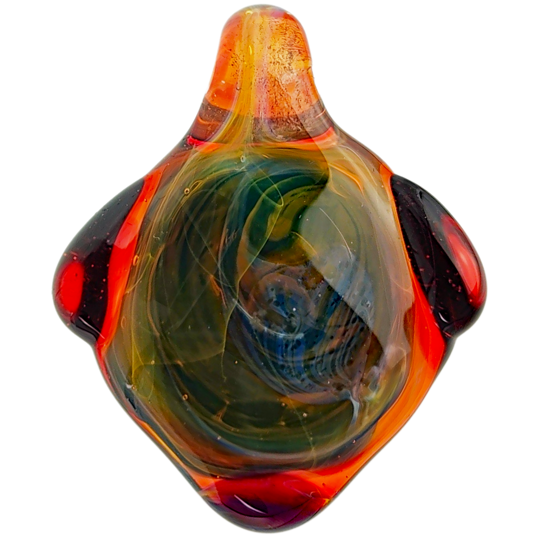 All Out Red Pendant Front 1.75" All Out Red Pendant - Image 1