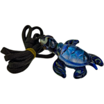 3" Peaselburg Dichro Large Turtle Pendant - Image 3