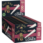 Zig Zag 70's Ultra Thin Cones - 8 Ct - 18 Pack Carton