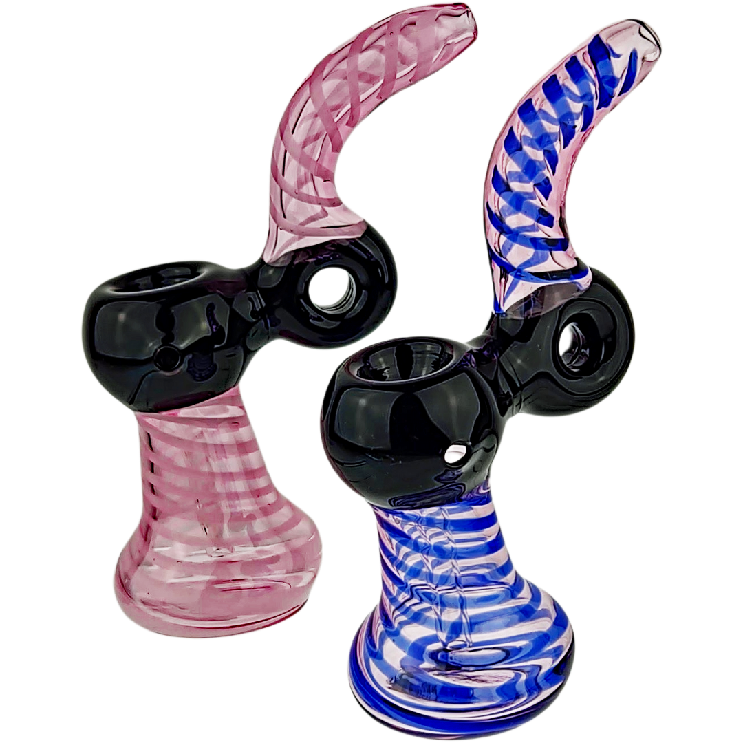 ' Display 6" Two-Tone Donut Glass Bubbler - Image 1