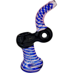 6" Two-Tone Donut Glass Bubbler - Image 5